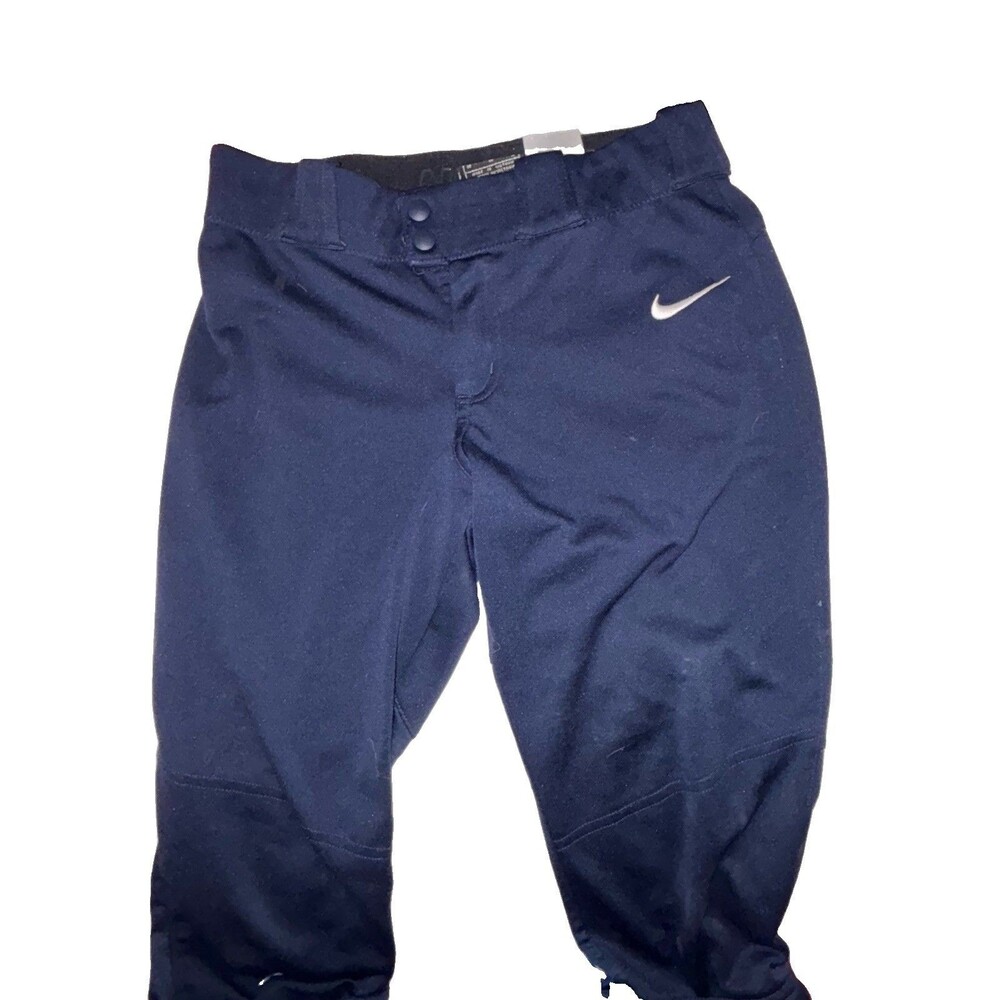 Nike Softball Pants Women Medium Navy Blue Team Engineered Knicker Athletic
